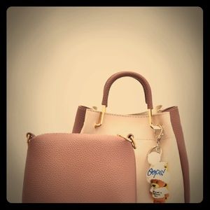 Women’s 2tone  handbag with clutch